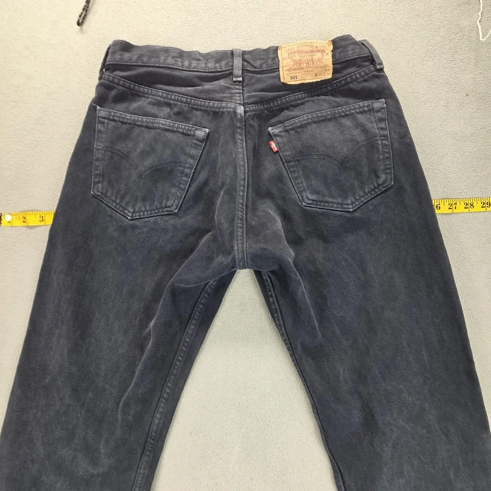 Vintage Levis 501 Jeans Mens Blue Dark Straight Button Fly USA‎ 90s Fits 30x28